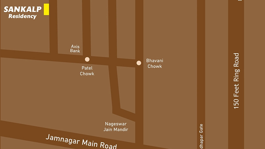 Location of Sankalp Residency in Ghanteshwer, Rajkot - Image 426125