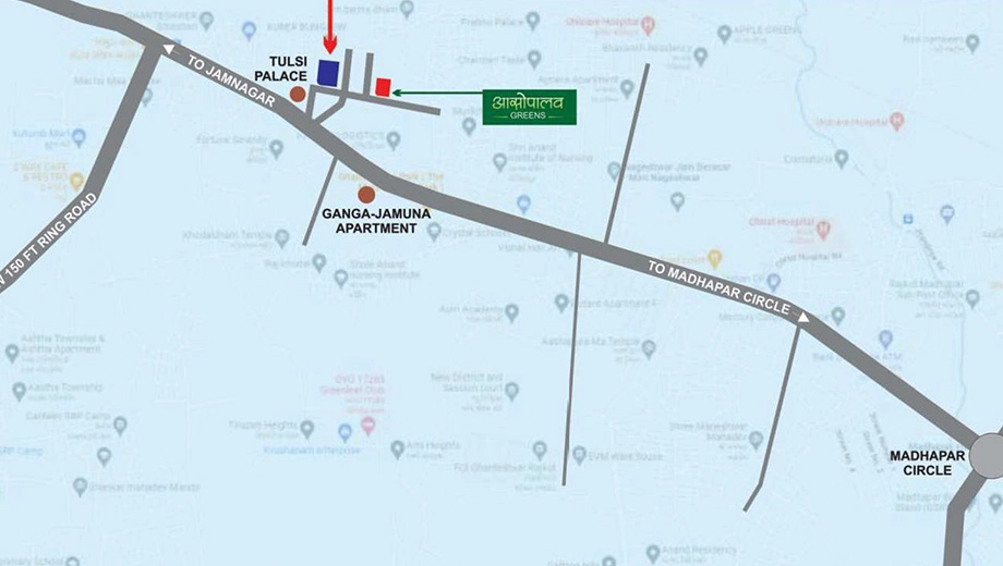 Location of Shivay Asopalav Plus in Ghanteshwer, Rajkot - Image 426136