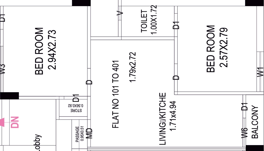 2 BHK Flat in Shivbhumi Apartments in Ghanteshwer, Rajkot - Image 927509