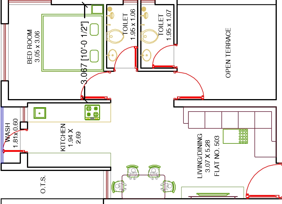 1 BHK Flat in Shree Vraj Raj Avenue in Ghanteshwer, Rajkot - Image 927511