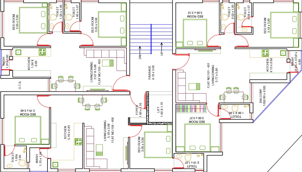 Floor Plan of Shree Vraj Raj Avenue in Ghanteshwer, Rajkot - Image 426156