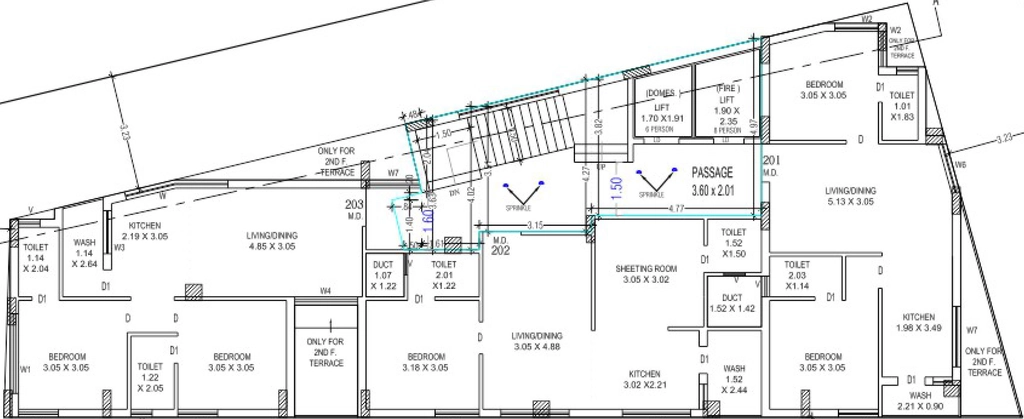 Floor Plan of Shreeji Heights Raiya in Raiya, Rajkot - Image 426162