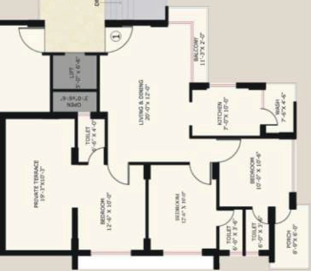 3 BHK Flat in Shreeji Tirth in Ghanteshwer, Rajkot - Image 927517