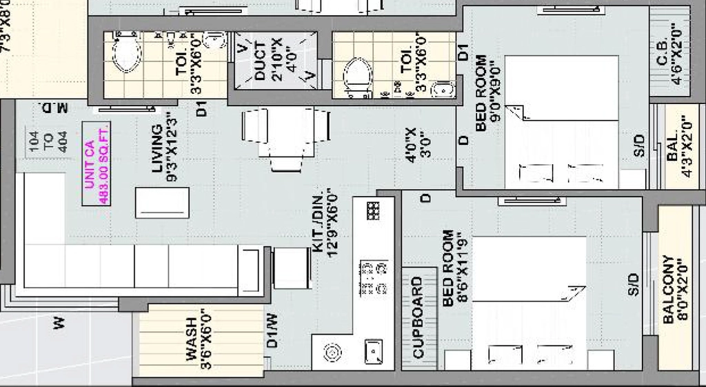2 BHK Flat in Shubh Palace in Ghanteshwer, Rajkot - Image 927522