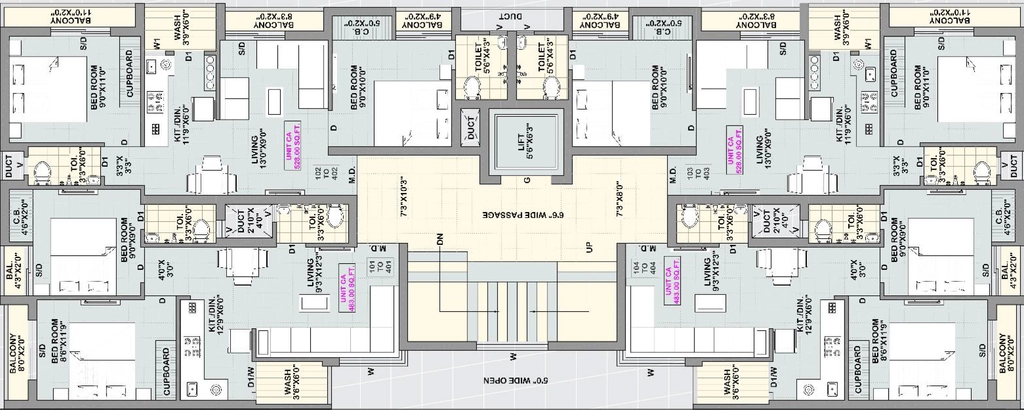 Floor Plan of Shubh Palace in Ghanteshwer, Rajkot - Image 426190