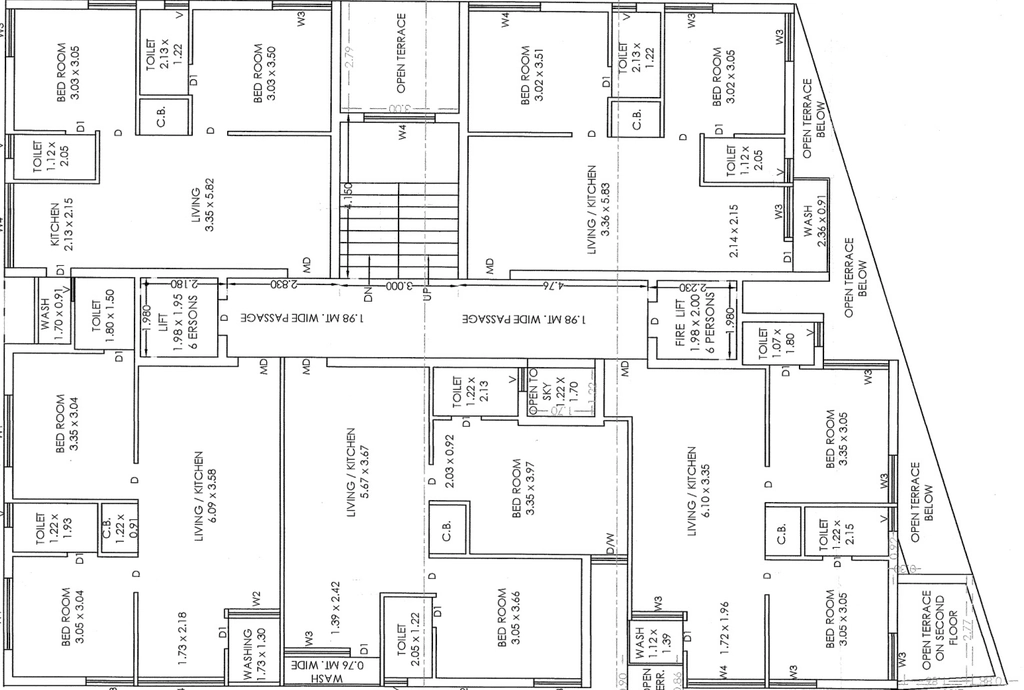Floor Plan of Shubham Heights in Ghanteshwer, Rajkot - Image 426198
