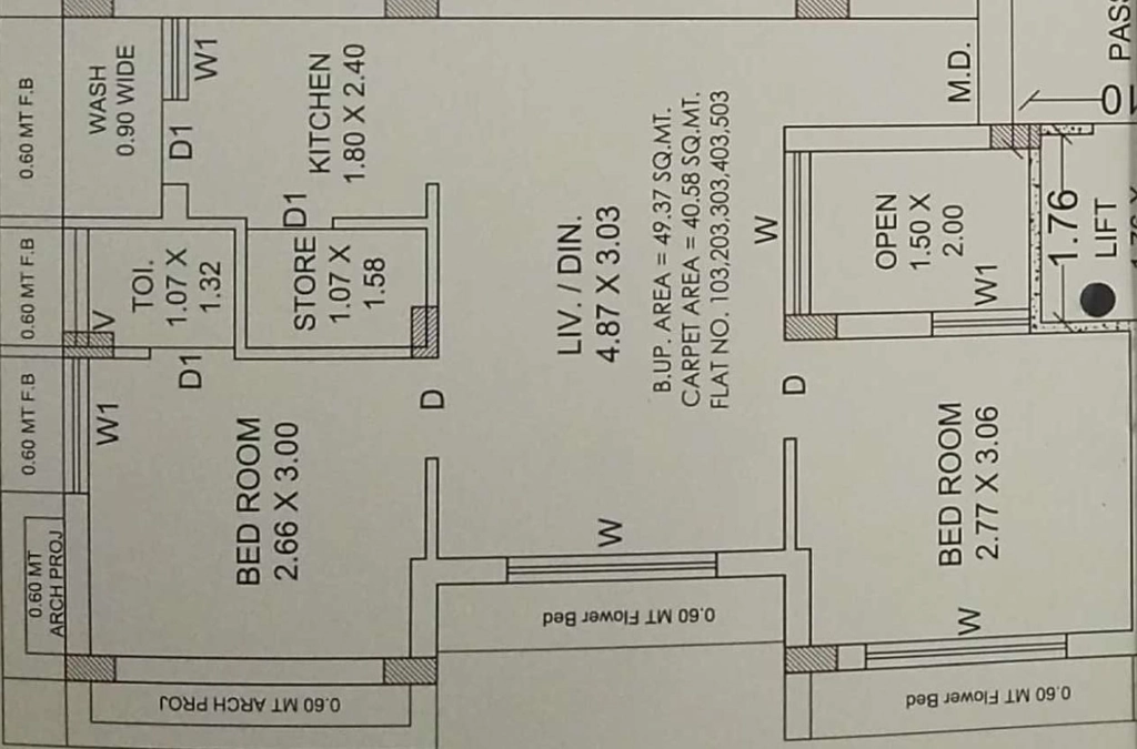 2 BHK Flat in Somnath Parmeshwar Heights in Ghanteshwer, Rajkot - Image 927534