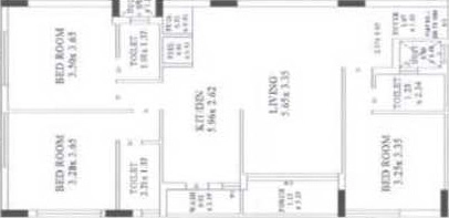 3 BHK Flat in Sunrise Platinum in Ghanteshwer, Rajkot - Image 927539