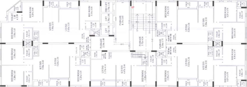 Floor Plan of Sunrise Platinum in Ghanteshwer, Rajkot - Image 426294