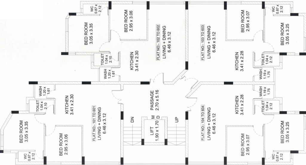 Floor Plan of Sunrise Real in Ghanteshwer, Rajkot - Image 426308