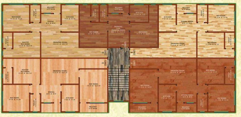 Floor Plan of River Enclave in Lokhra, Guwahati - Image 426326