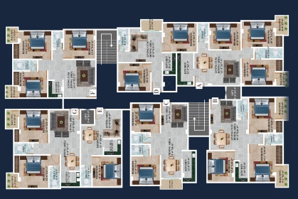 Floor Plan of Green Serenity Bliss in Lokhra, Guwahati - Image 426335
