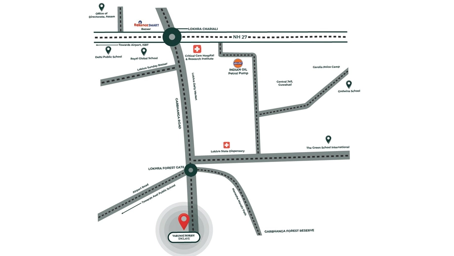 Location of Sri Varunaz Robjoy Enclave in Lokhra, Guwahati - Image 426349
