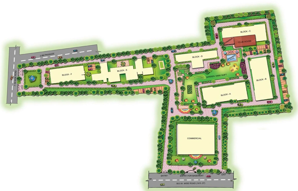 Master Plan of Subham Greens in Lokhra, Guwahati - Image 426362