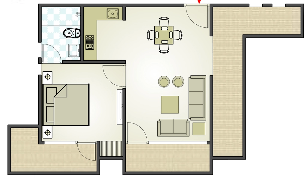 1 BHK Flat in Arihant Dynasty in Mansarovar, Jaipur - Image 927568