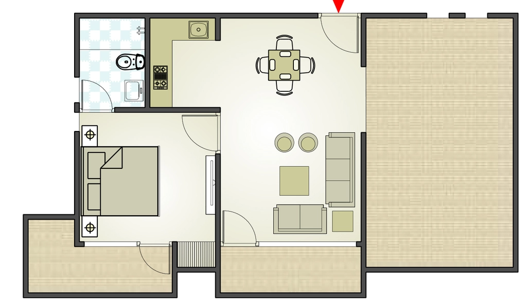 1 BHK Flat in Arihant Dynasty in Mansarovar, Jaipur - Image 927572