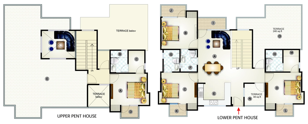 4 BHK Penthouse in Arihant Dynasty in Mansarovar, Jaipur - Image 927576