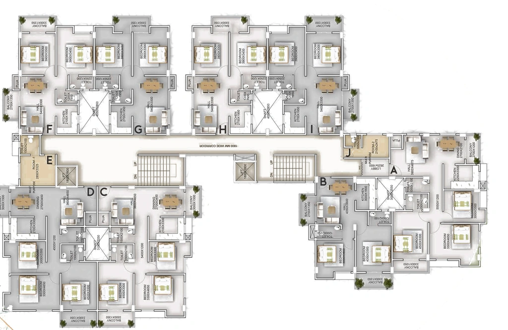 Floor Plan of Swastik Elite Phase 2 in Beltola, Guwahati - Image 426368