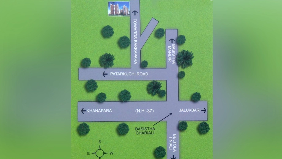 Location of Swastik Elite Phase 1 in Beltola, Guwahati - Image 426375