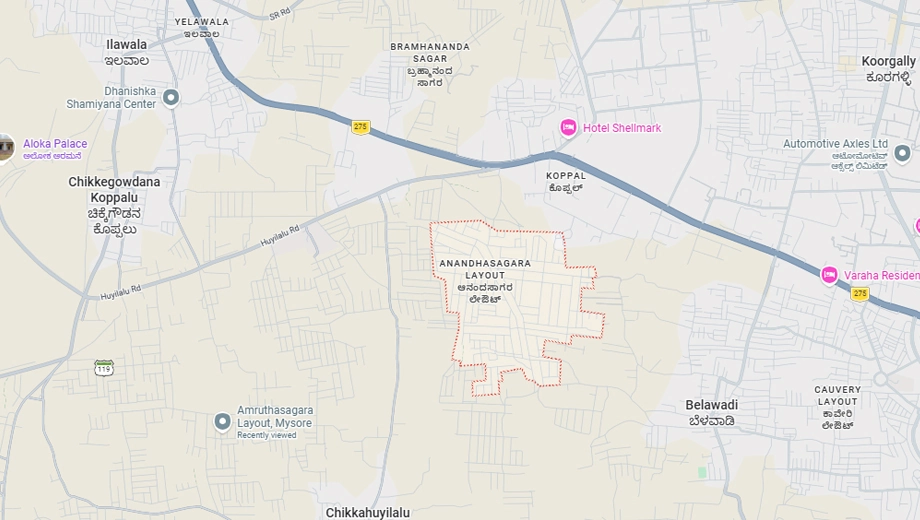 Location of ESS Anandhasagara Layout - Image 426436