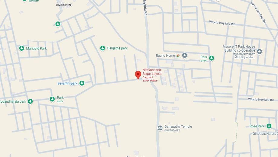 Location of ESS Nithyanandhasagara 4 in Huyilalu, Mysore - Image 426424