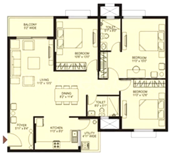 3 BHK House/Villa in MMG Asset Habitat in Huyilalu, Mysore - Image 927582