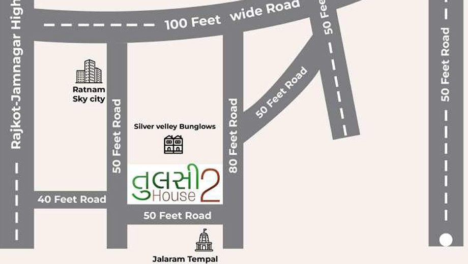 Location of Tulsi House in Ghanteshwer, Rajkot - Image 426475