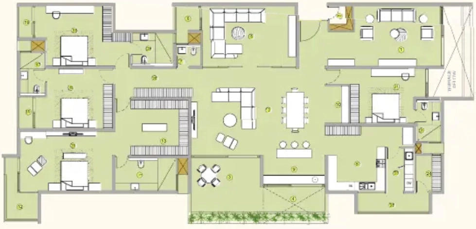 4 BHK Flat in Alekhya Rise in Kokapet, Hyderabad - Image 927623