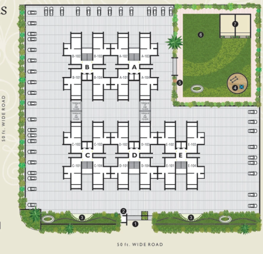 Master Plan of Vardhman Green in Ghanteshwer, Rajkot - Image 426511