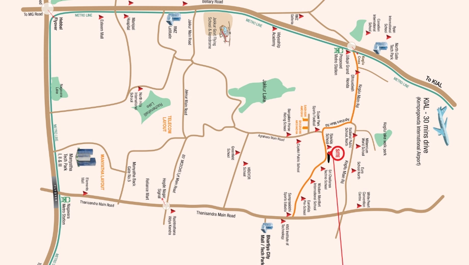 Location of Shashank Akshaya in Kogilu, Bangalore - Image 426531