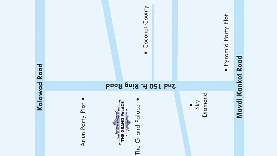 Location of Hiteshkumar The Grand Palace in Mota Mava, Rajkot - Image 426532