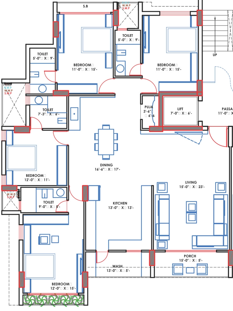 4 BHK Flat in The Shaligram in Mota Mava, Rajkot - Image 927638