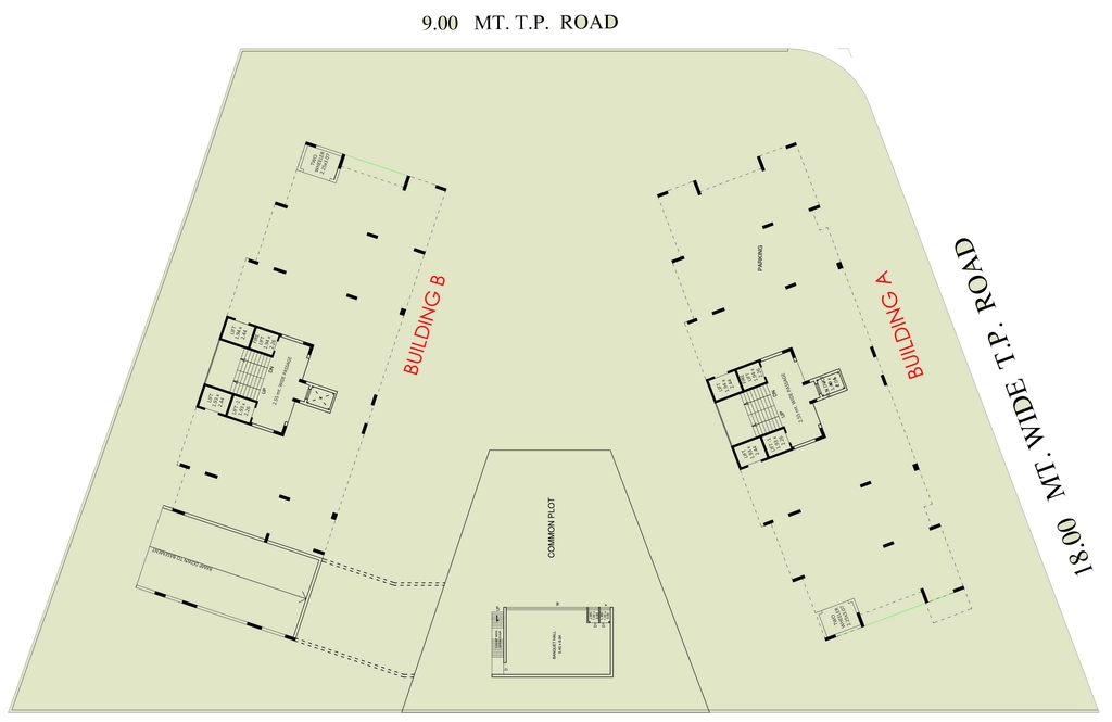 Master Plan of Twin Urbana Gardens in Mota Mava, Rajkot - Image 426577