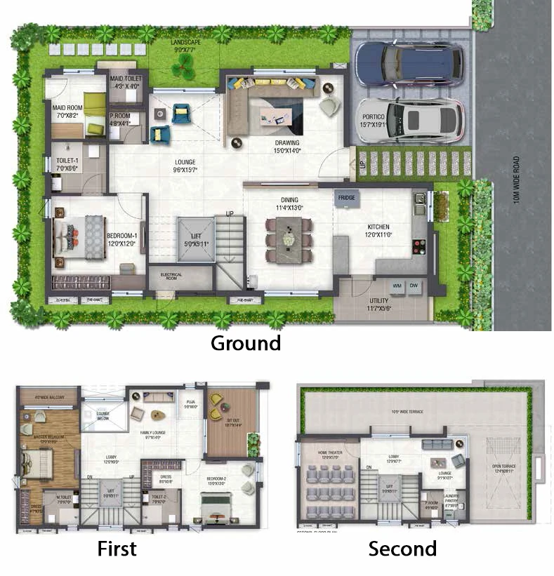 3 BHK House/Villa in ARK Aryama in Tukkuguda, Hyderabad - Image 927668