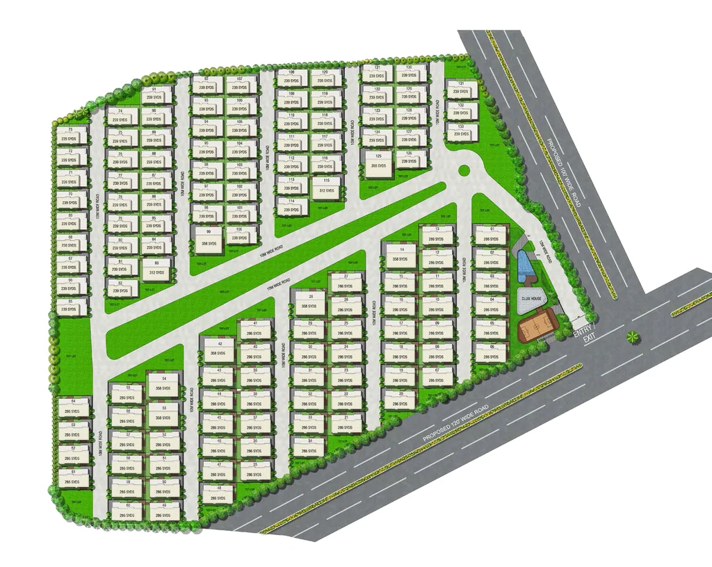 Master Plan of ARK Aryama in Tukkuguda, Hyderabad - Image 426599