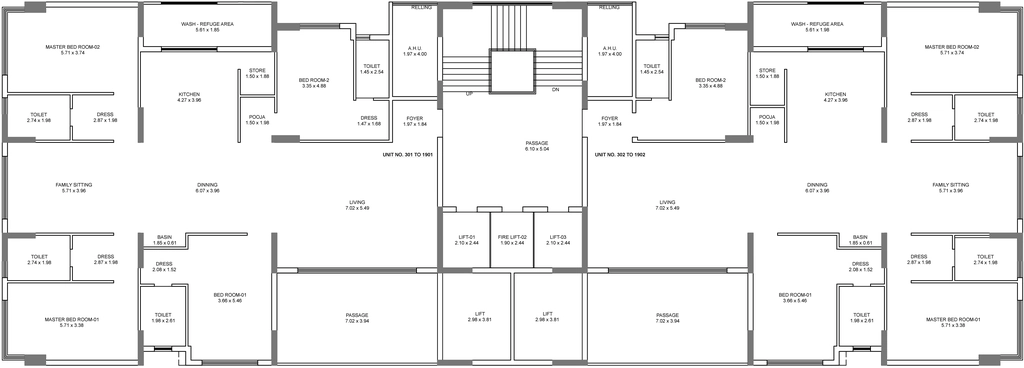 Floor Plan of Urban The Vibe in Mota Mava, Rajkot - Image 426641