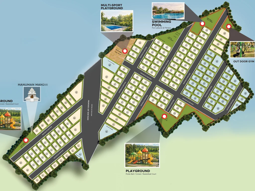 Master Plan of Arudra Exotica in Nandigama, Hyderabad - Image 426655