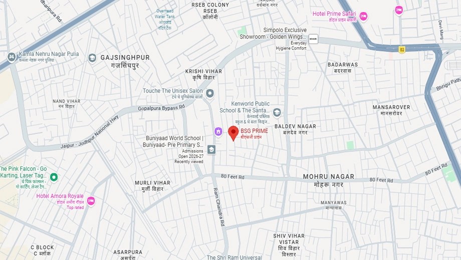 Location of Century BSG Prime in Mansarovar, Jaipur - Image 426679