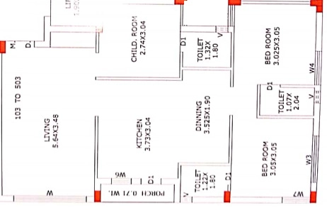3 BHK Flat in Aakash Sky Avenue in Mota Mava, Rajkot - Image 927695