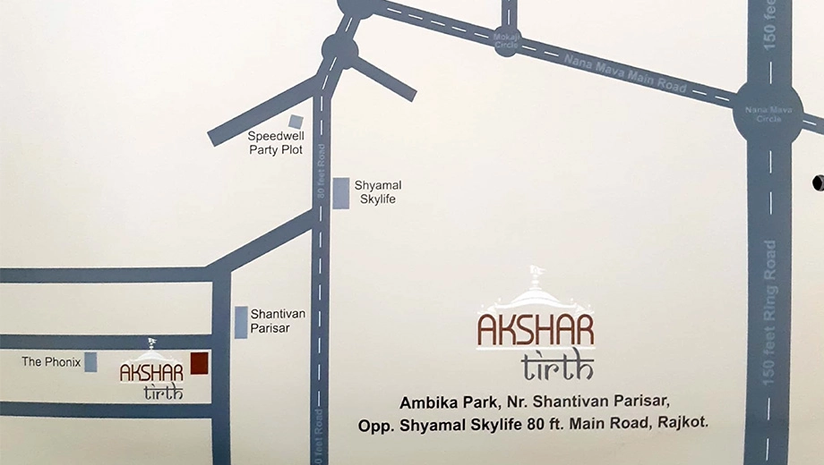 Location of Akshar Tirth in Mota Mava, Rajkot - Image 426676