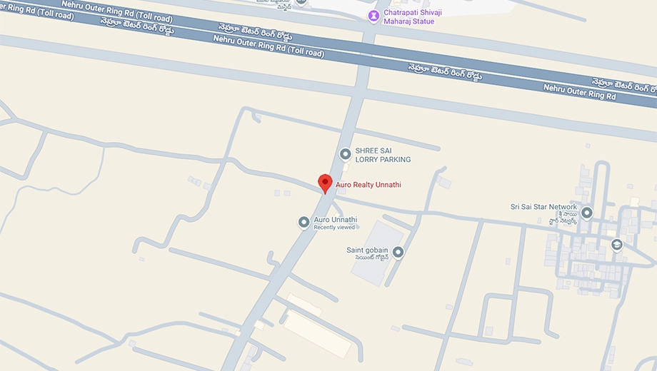 Location of Auro Unnathi in Kompally, Hyderabad - Image 426700