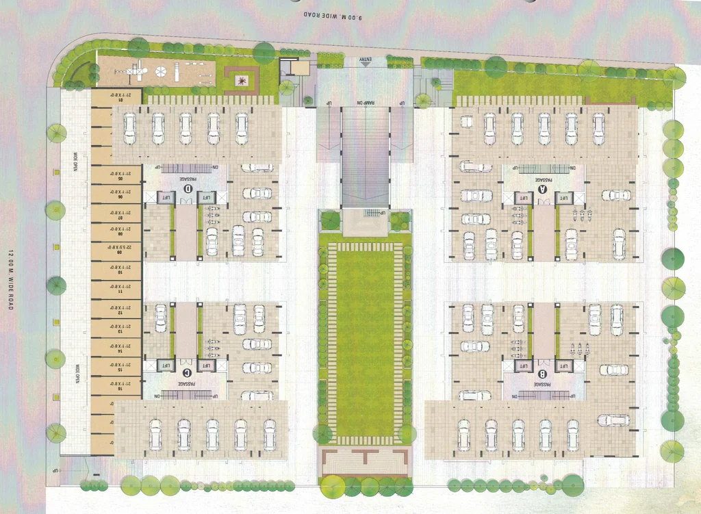 Master Plan of Akshat Asopalav Luxuria in Mota Mava, Rajkot - Image 426695