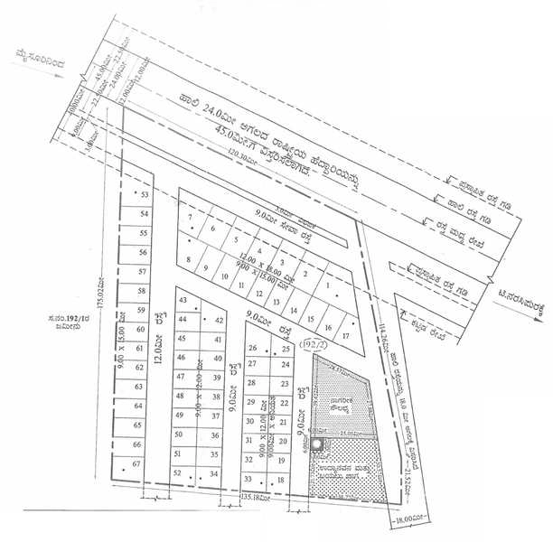 Master Plan of Upkar Lake View Phase 1 in Varuna, Mysore - Image 426714