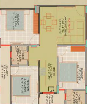 3 BHK Flat in Jagdamba Apartment in Mansarovar, Jaipur - Image 927728
