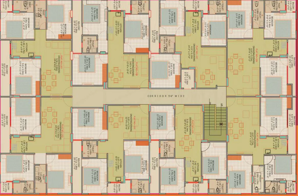 Master Plan of Jagdamba Apartment in Mansarovar, Jaipur - Image 426739
