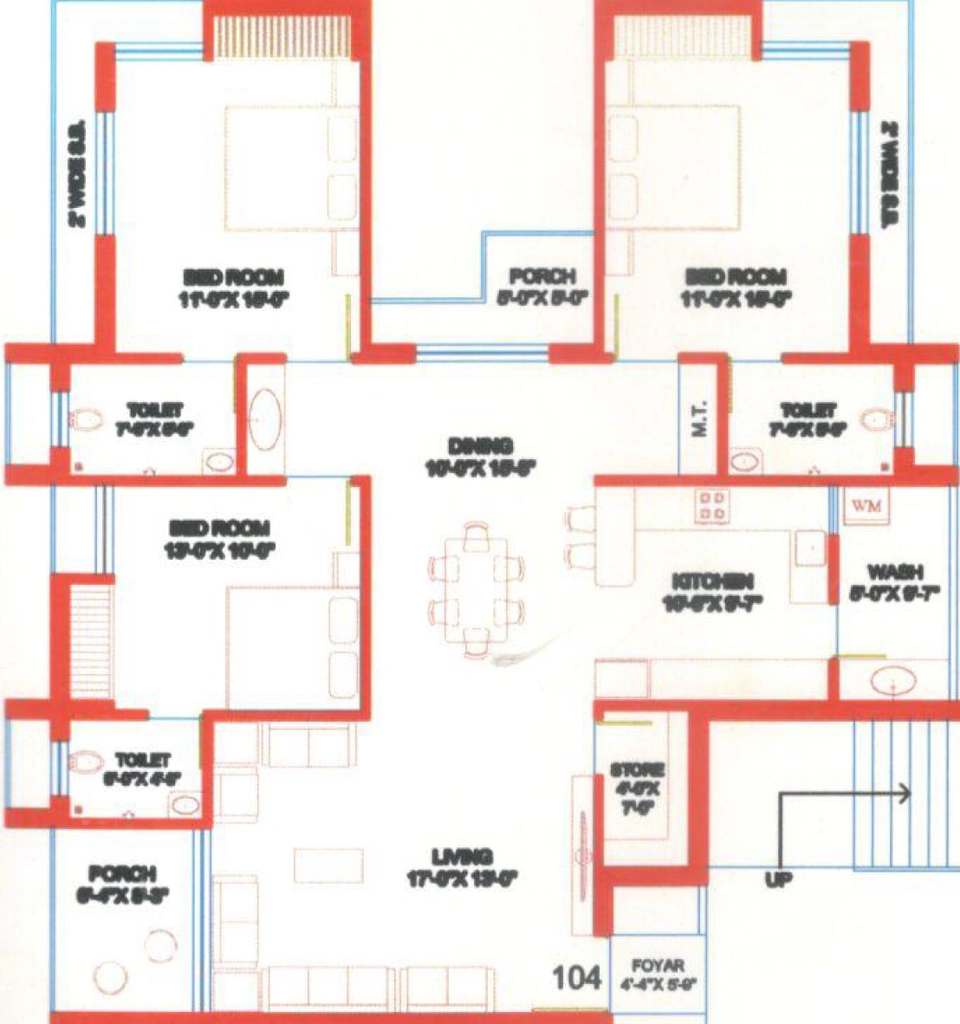 3 BHK Flat in Patidar The Blue Moon in Mota Mava, Rajkot - Image 927727
