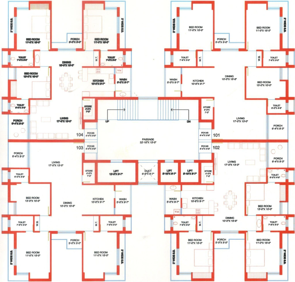 Floor Plan of Patidar The Blue Moon in Mota Mava, Rajkot - Image 426722