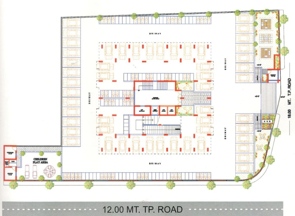 Master Plan of Patidar The Blue Moon in Mota Mava, Rajkot - Image 426721