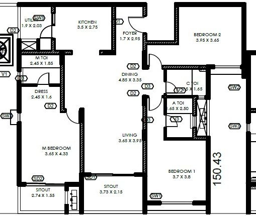3 BHK Flat in Century Astoria in Jakkur, Bangalore - Image 927750