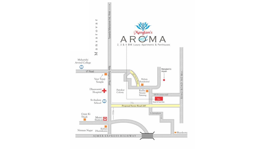 Location of Manglams Aroma in Mansarovar, Jaipur - Image 426763
